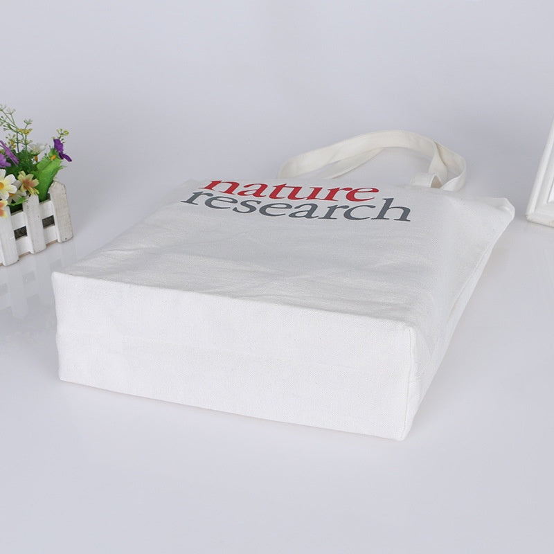 【Professional Customization】Creative Print Canvas Tote Shopping Bag Custom Silk Print Bag Casual HandbagPrintable Logo Manufacturers Customized Various Sizes and Styles(minimum 50pcs)