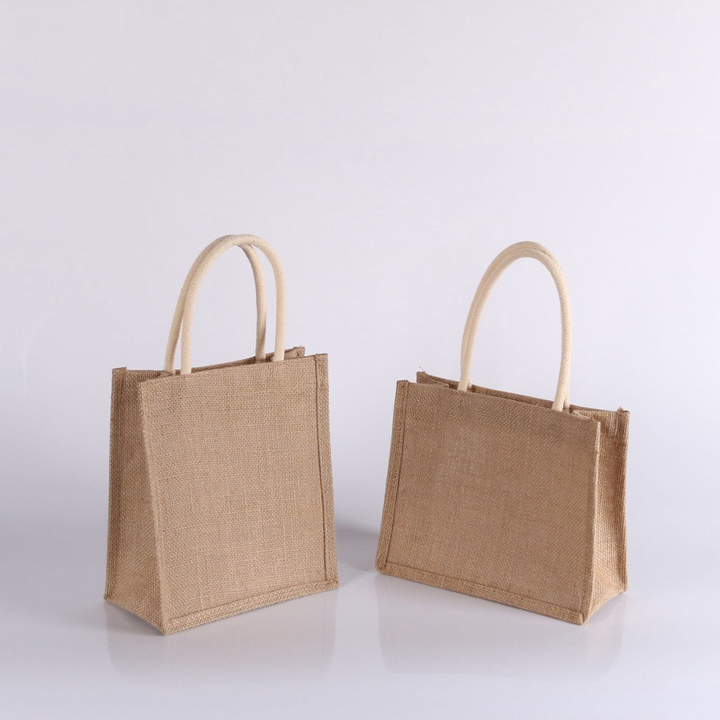 【Professional Customization】Jute Simple Collection Bag Without Printing The Same Linen Hand-held Shopping Bag A6A4B5  Wholesale Printable Logo Manufacturers Customized Various Sizes and Styles(minimum 50pcs)