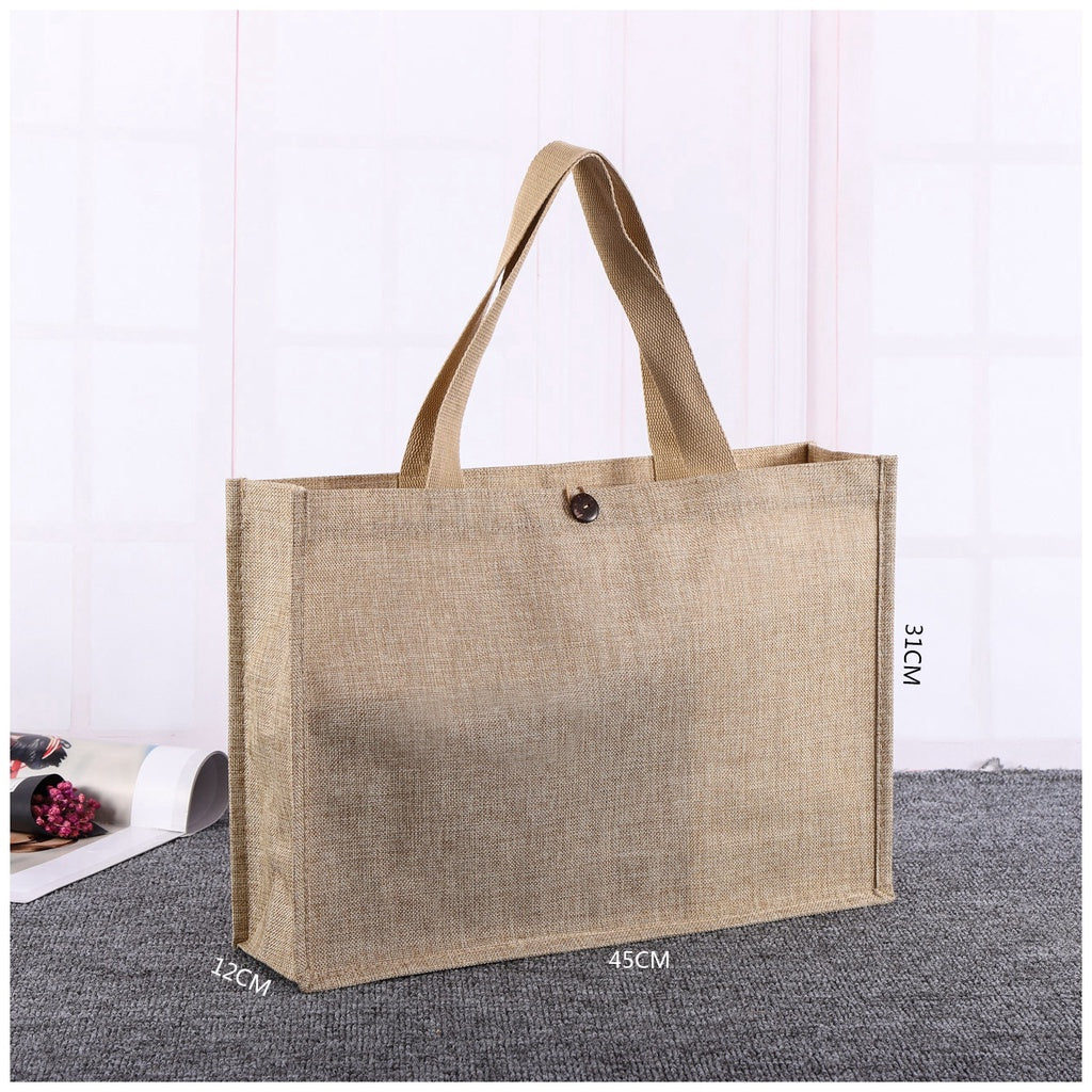 【Professional Customization】Canvas Bags Women's Linen Handbags Linen Shopping Bags Single Shoulder Large Capacity Handbags Korean Canvas Printable Logo Manufacturers Customized Various Sizes and Styles(minimum 50pcs)