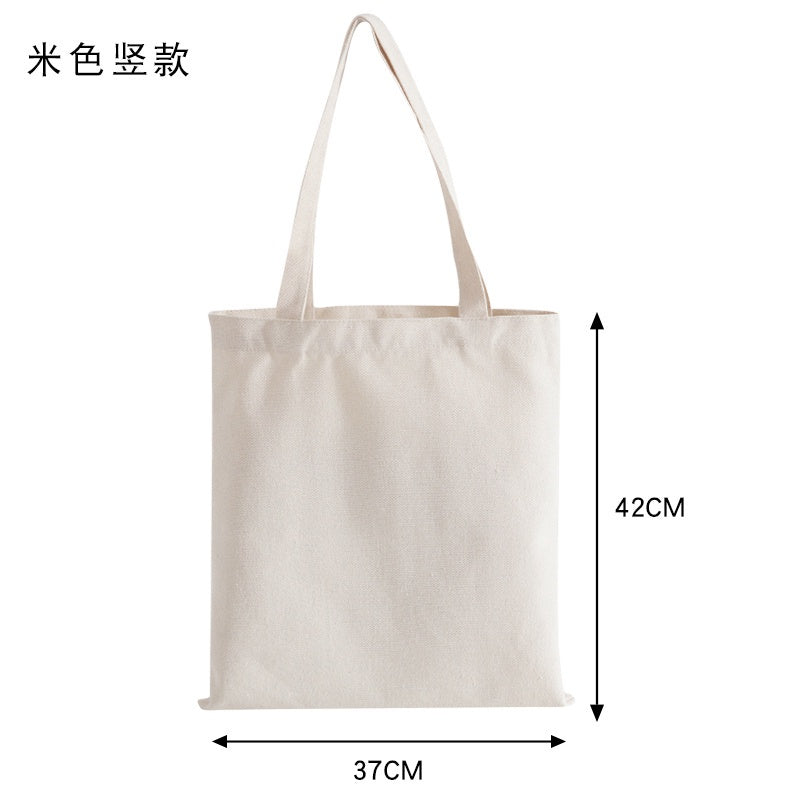 【Professional Customization】Canvas Bag Custom Canvas Bag Custom Pattern Diy Cloth Bag Female Portable Cotton Shopping Bag Green Bag Printable Logo Manufacturers Customized Various Sizes and Styles(minimum 50pcs)