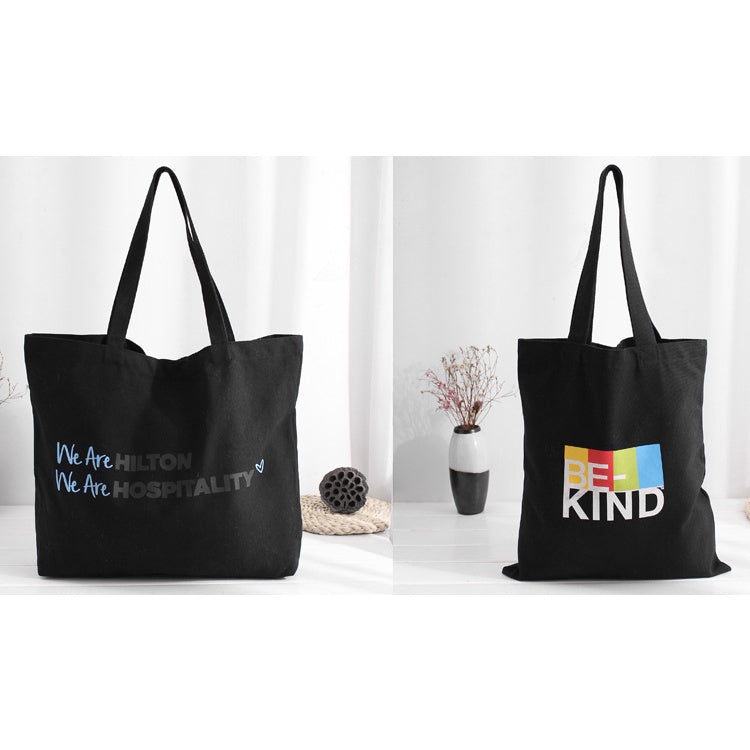 【Professional Customization】Canvas Hand-held Shopping Bag Book Storage Bag Enterprise Customized Advertising Gift BagPrintable Logo Manufacturers Customized Various Sizes and Styles(minimum 50pcs)