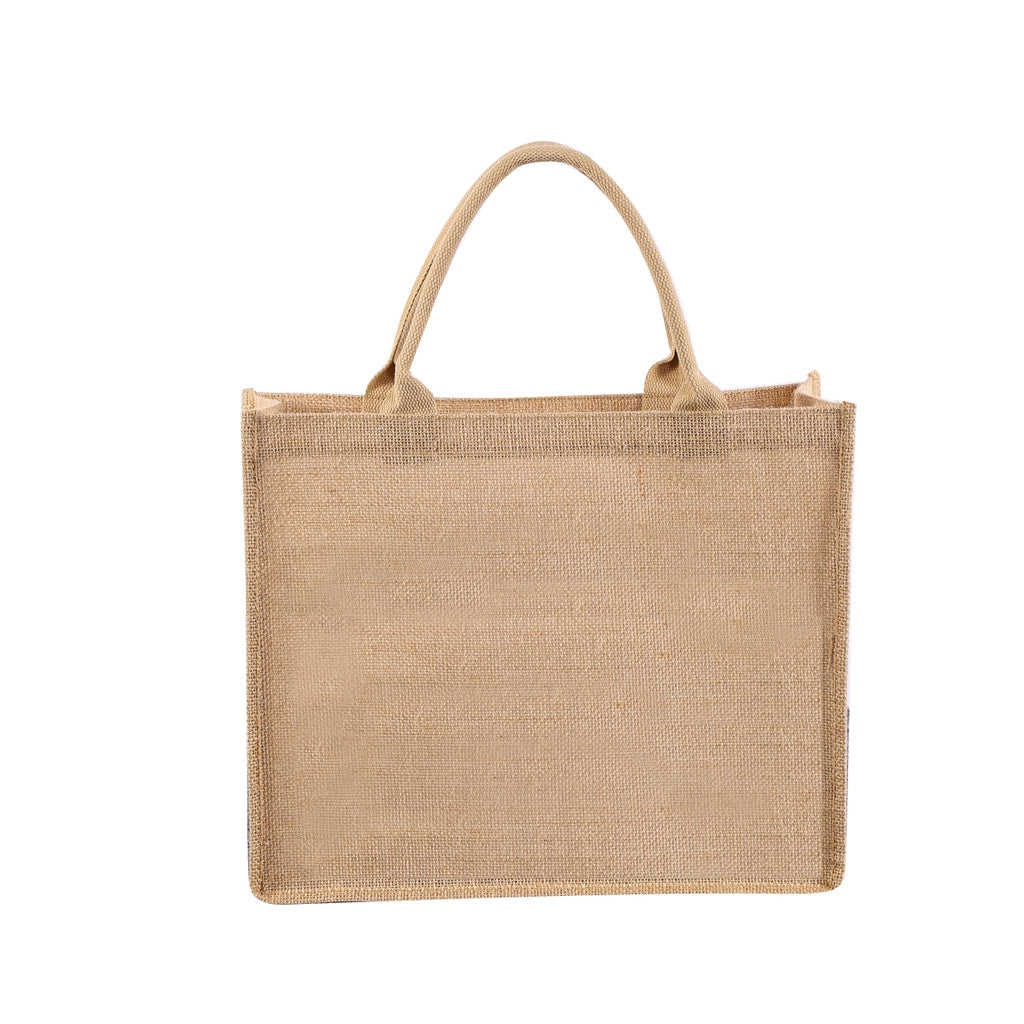 【Professional Customization】Linen Bag Jute Bag Linen Bag Linen Bag Linen Shopping Bag Hand Bag Gift Bag Printable Logo Manufacturers Customized Various Sizes and Styles(minimum 50pcs)