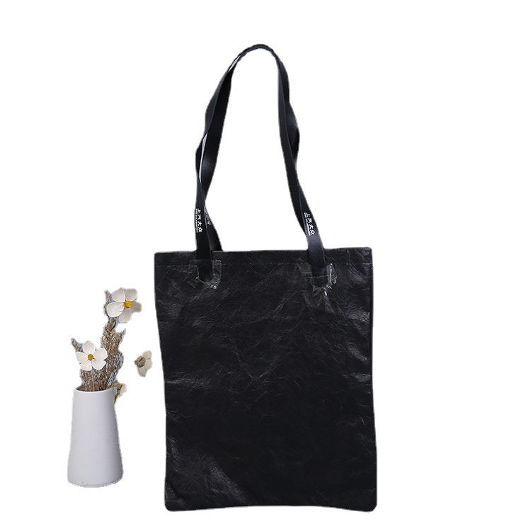 【Professional Customization】Hand-held DuPont Paper Bag DuPont Paper One-shoulder Silk Print Tote Bags Supermarket Shopping Bags In StockPrintable Logo Manufacturers Customized Various Sizes and Styles(minimum 50pcs)