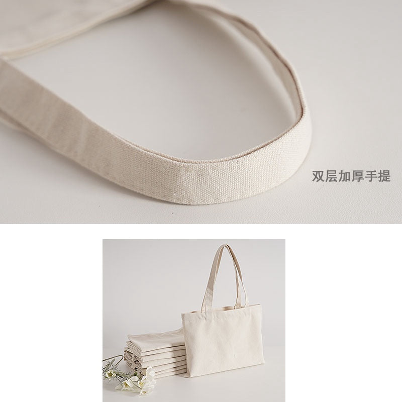 【Professional Customization】Canvas Bag Custom Canvas Bag Custom Pattern Diy Cloth Bag Female Portable Cotton Shopping Bag Green Bag Printable Logo Manufacturers Customized Various Sizes and Styles(minimum 50pcs)