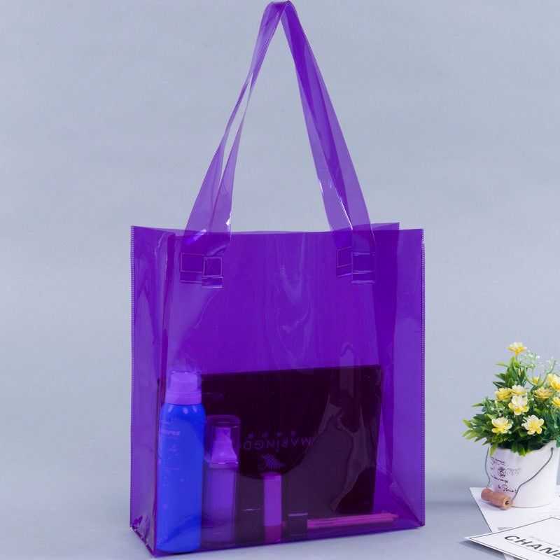 【Professional Customization】Color PVC Bags Plastic Gift Bags Portable Clothing Packaging Bags Printable Logo Manufacturers Customized Various Sizes and Styles(minimum 50pcs)