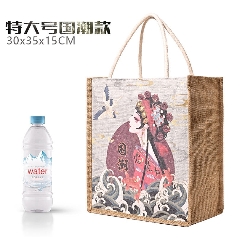 【Professional Customization】Spot Printed Handbags To Work Cotton Shopping Bag Text One-shoulder Linen Collection Canvas BagPrintable Logo Manufacturers Customized Various Sizes and Styles(minimum 50pcs)