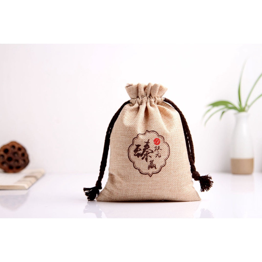 【Professional Customization】Custom Rope Bundle Linen Bag Round Bottom Wine Bag 5 Catty Rice Bag Grain Tea Bag Jewelry Miscellaneous Collection BagPrintable Logo Manufacturers Customized Various Sizes and Styles(minimum 50pcs)