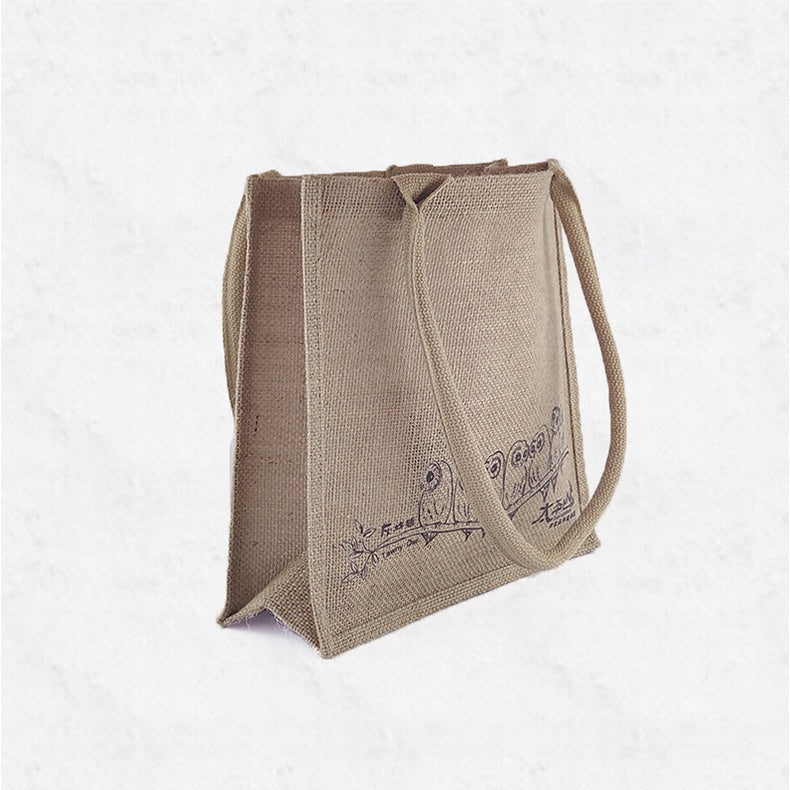 【Professional Customization】Jute Bag Custom Manufacturer New Year Gift Jute Bag Plastic Bag Shopping Portable Jute Bag Wholesale(minimum 50pcs)