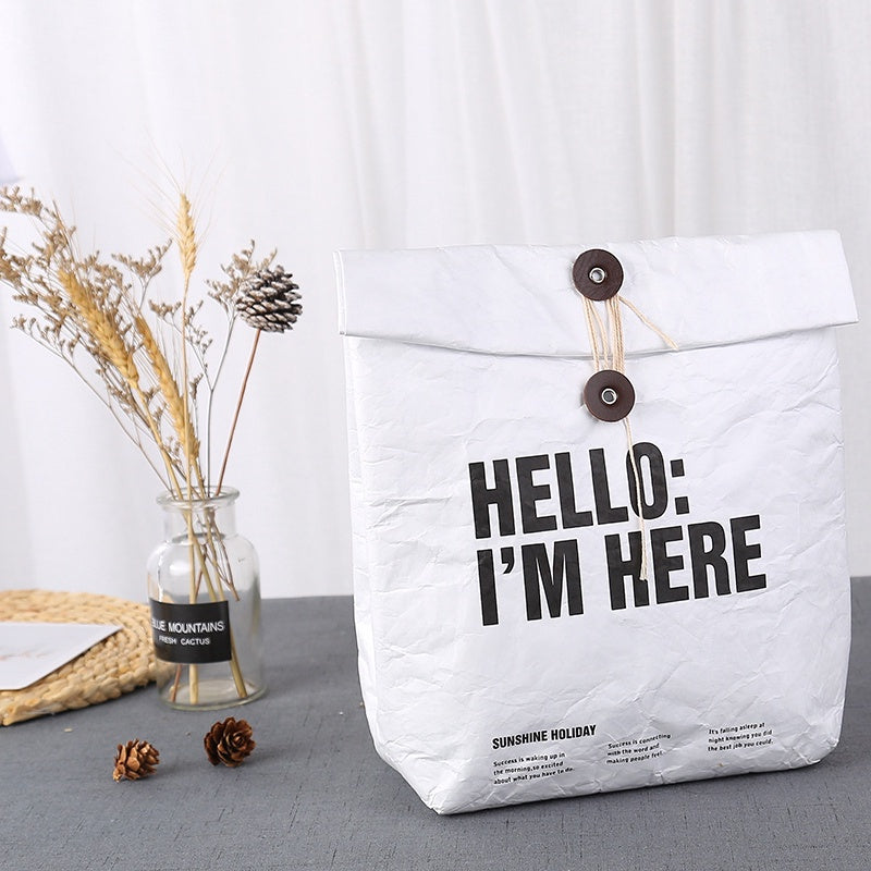 【Professional Customization】DuPont Paper Bag Custom Printed Logo Can Not Tear The Paper Bag Printable Logo Manufacturers Customized Various Sizes and Styles(minimum 50pcs)