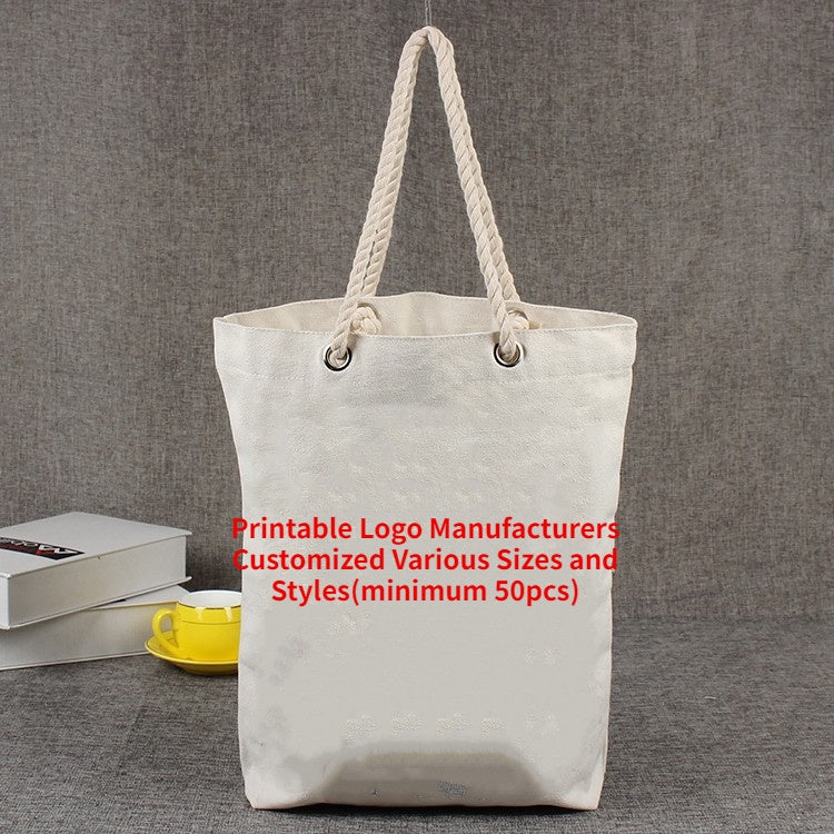 【Professional Customization】Canvas Cotton Bag Company Business Activities Merchandise Promotional Advertising Dress Evening Package Printable Logo Manufacturers Customized Various Sizes and Styles(minimum 50pcs)