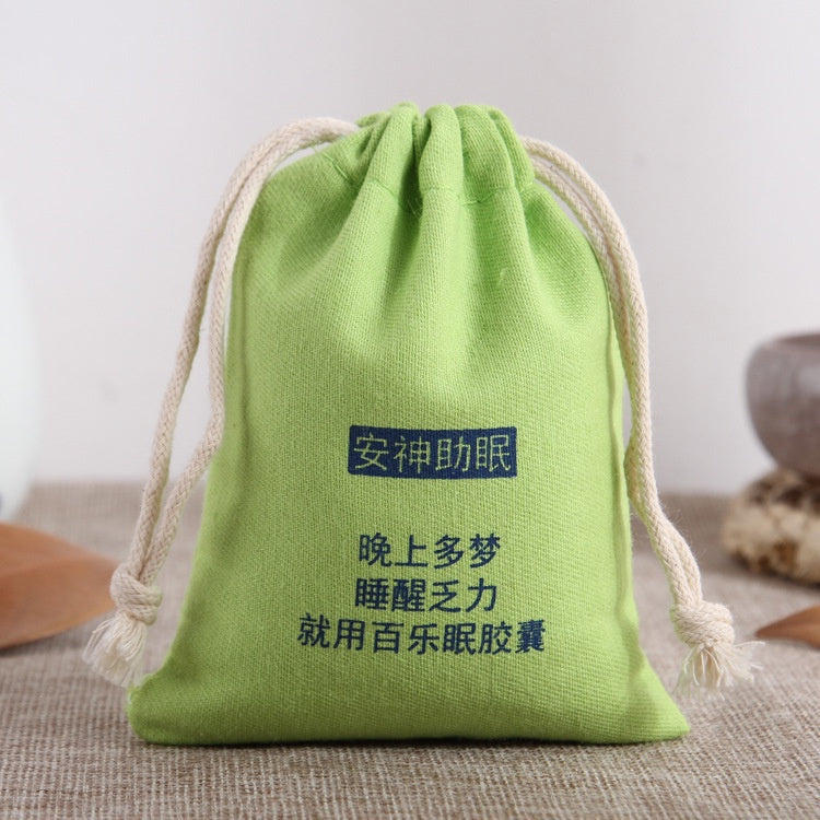 【Professional Customization】Herbal Bag Green Gift Jewelry To Collect Bags of Cotton Bags Tea BagPrintable Logo Manufacturers Customized Various Sizes and Styles(minimum 50pcs)