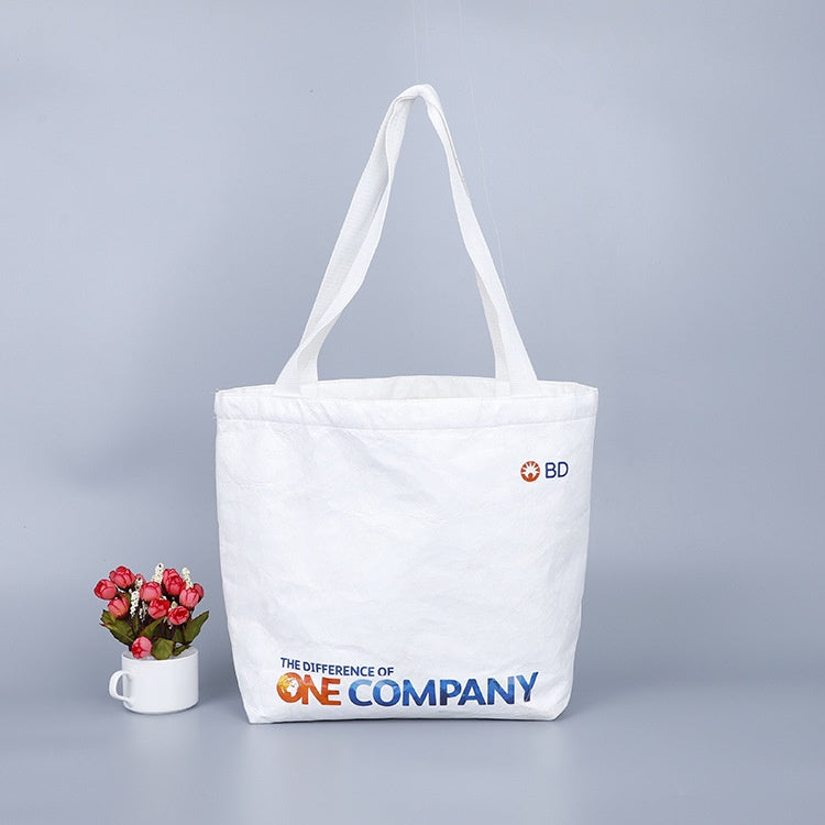 【Professional Customization】Washed Kraft Paper Bag Ins Nordic Feng Shui Washed Kraft Paper Storage Bag Makeup Brush Bucket  DuPont Paper BagPrintable Logo Manufacturers Customized Various Sizes and Styles(minimum 50pcs)