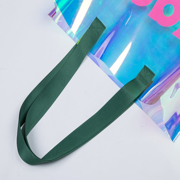 【Professional Customization】Pvc Laser Color Bags Pvc Colorful Bags Waterproof Makeup Laser Handbags Printable Logo Manufacturers Customized Various Sizes and Styles(minimum 50pcs)