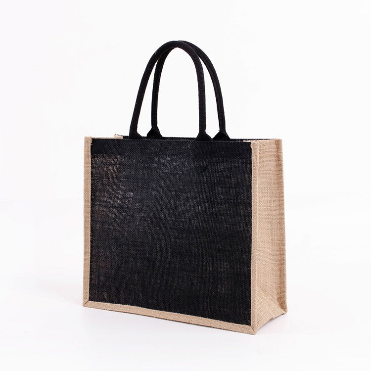 【Professional Customization】Linen Handbag Jute Shoulder Bag Cotton Linen Cloth Bag Large-capacity Shopping Bag Sub-sack HandbagPrintable Logo Manufacturers Customized Various Sizes and Styles(minimum 50pcs)