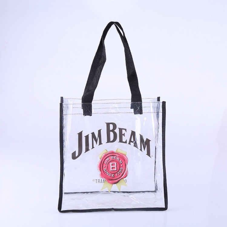 【Professional Customization】Production of Custom Pvc Handbags Transparent Printing Hand Shopping Bags PVC Cosmetics HandbagsPrintable Logo Manufacturers Customized Various Sizes and Styles(minimum 50pcs)