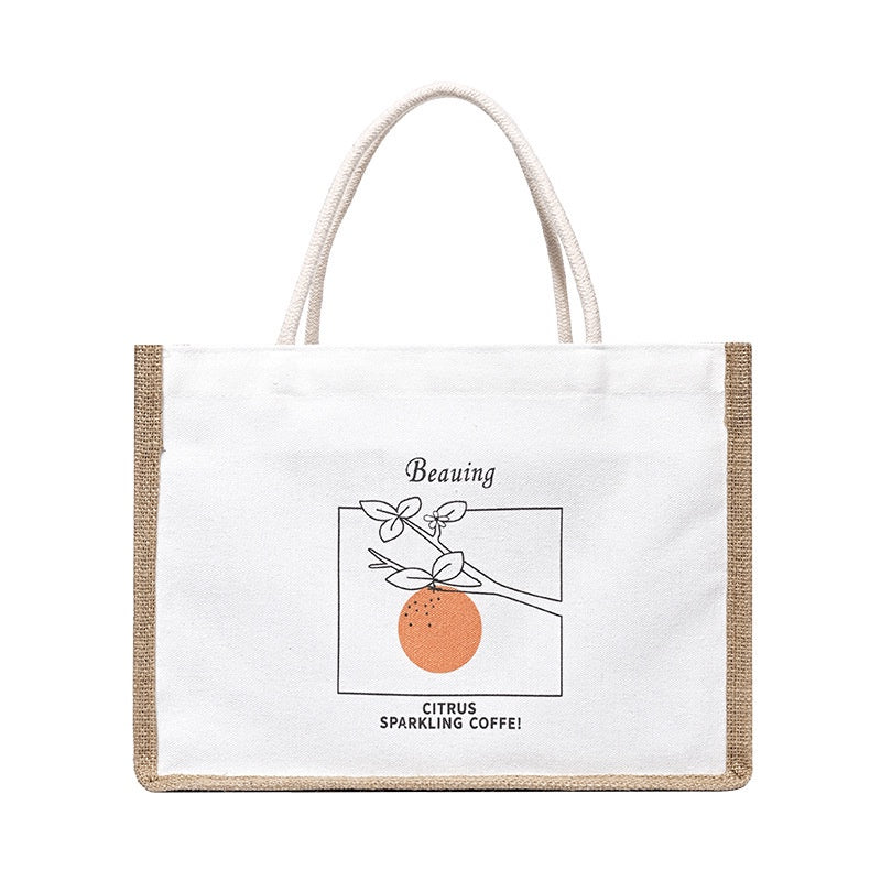 【Professional Customization】Canvas Bag Spot Cotton Tote Bag Japanese Shopping Bag Linen Bag Gift Cartoon Logo Custom Canvas BagPrintable Logo Manufacturers Customized Various Sizes and Styles(minimum 50pcs)