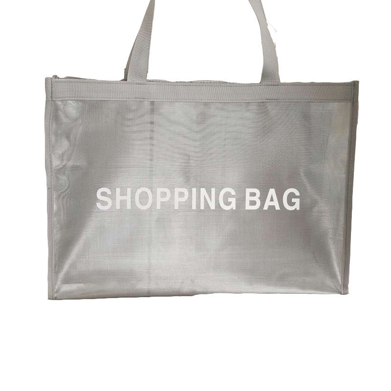 【Professional Customization】Supermarket Breathable Mesh Shopping Bag Hand Nylon Mesh Bag Beach Travel Bath Center Fitness Collection Women's BagPrintable Logo Manufacturers Customized Various Sizes and Styles(minimum 50pcs)