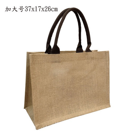 【Professional Customization】Jute Bag Linen Portable Shopping Bag Literature and Art RETRO Lunch Box Small Cloth Bag Printable Logo Manufacturers Customized Various Sizes and Styles(minimum 50pcs)