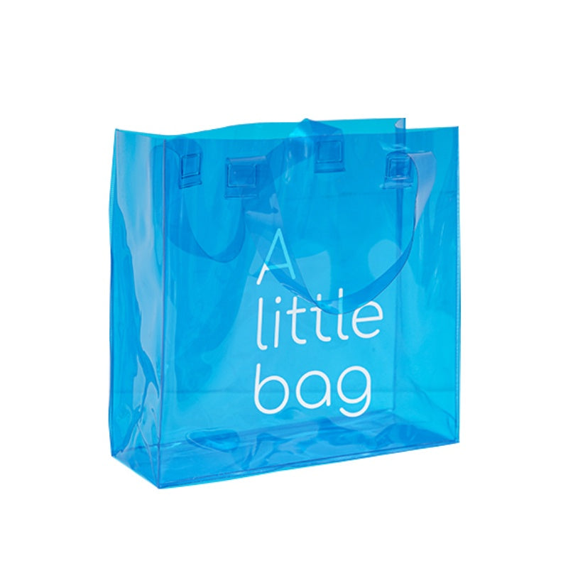 【Professional Customization】Good-looking Transparent Bags Free Custom Printed Logo High-grade Ins Wind Portable Gifts Plastic Bags Pvc Gift Bags Printable Logo Manufacturers Customized Various Sizes and Styles(minimum 50pcs)