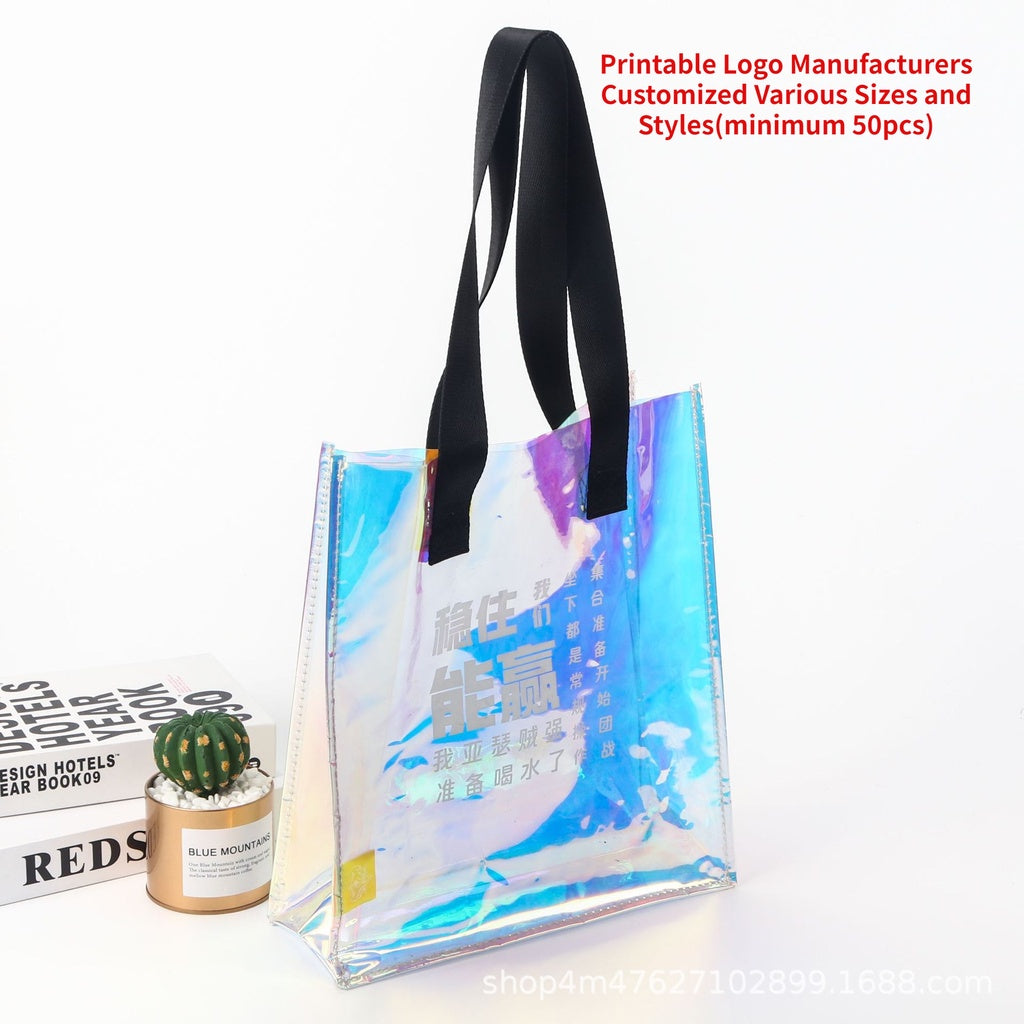 【Professional Customization】PVC Shooter Bag Transparent Zipper Hand-held Self-sealed Bag Plastic Dust-proof Cosmetics Shopping Bag Wholesale Printable Logo Manufacturers Customized Various Sizes and Styles(minimum 50pcs)