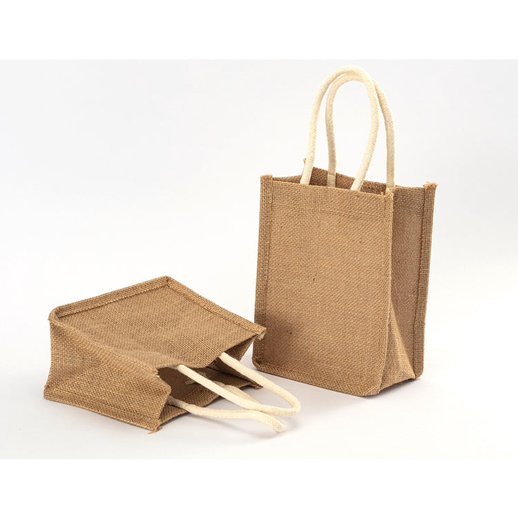 【Professional Customization】Jute Bag Linen Portable Shopping Bag Literature And Art RETRO Lunch Box Small Cloth Bag Environmental Protection Book Printable Logo Manufacturers Customized Various Sizes and Styles(minimum 50pcs)