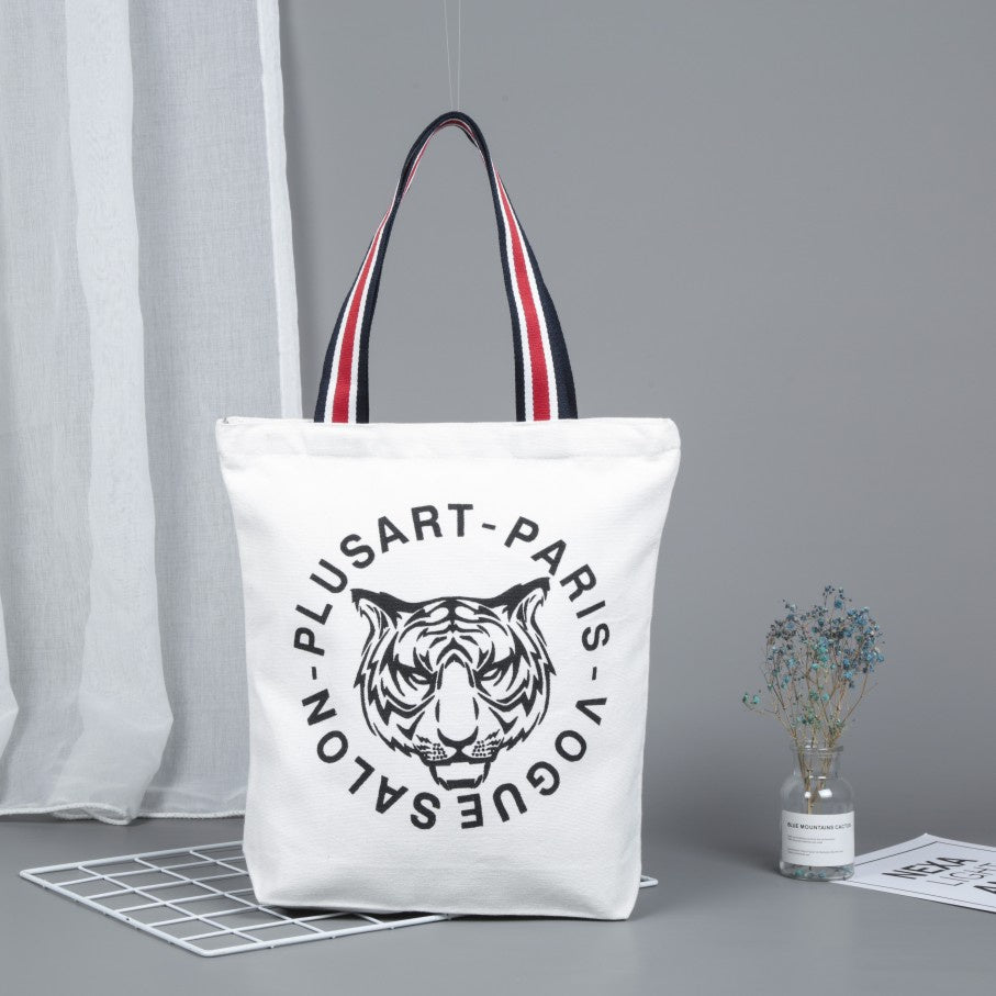 【Professional Customization】Canvas Bag Cotton Bag Custom Made Canvas Bag Environmental Portable Shopping Bag Bundle Mouth Storage Bag Printable Logo Manufacturers Customized Various Sizes and Styles(minimum 50pcs)