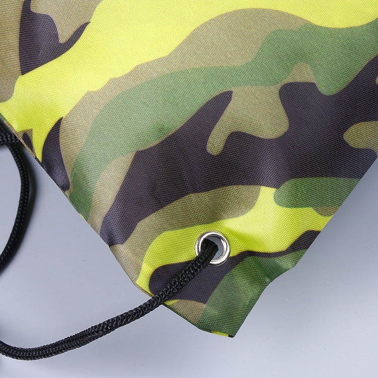 【Professional Customization】Camouflage Polyester Cloth Bag Gift Nylon Drawstring Backpack Bag Storage Bag CustomizationPrintable Logo Manufacturers Customized Various Sizes and Styles(minimum 50pcs)