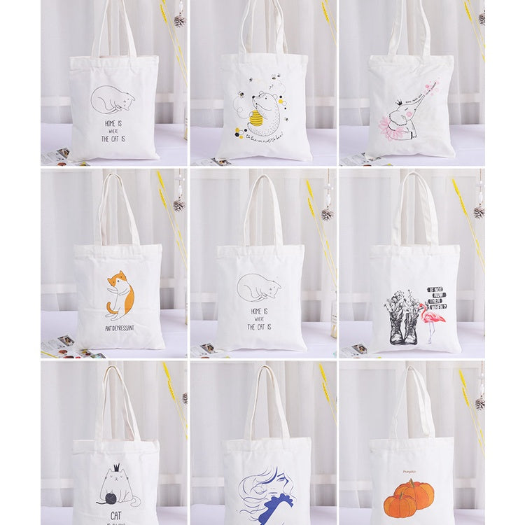 【Professional Customization】Canvas Bag Canvas Bag Custom Made Cotton Bag Cultural and Creative Advertising Bag Environmental Protection Bag Urgent Printable Logo Manufacturers Customized Various Sizes and Styles(minimum 50pcs)