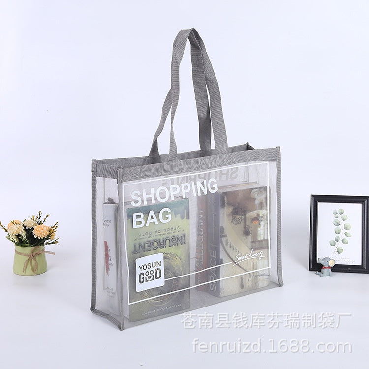 【Professional Customization】Breathable Mesh Shopping Bag Hand Nylon Mesh Cloth Bag Custom Beach Travel Collection Polyester Mesh Cloth BagPrintable Logo Manufacturers Customized Various Sizes and Styles(minimum 50pcs)