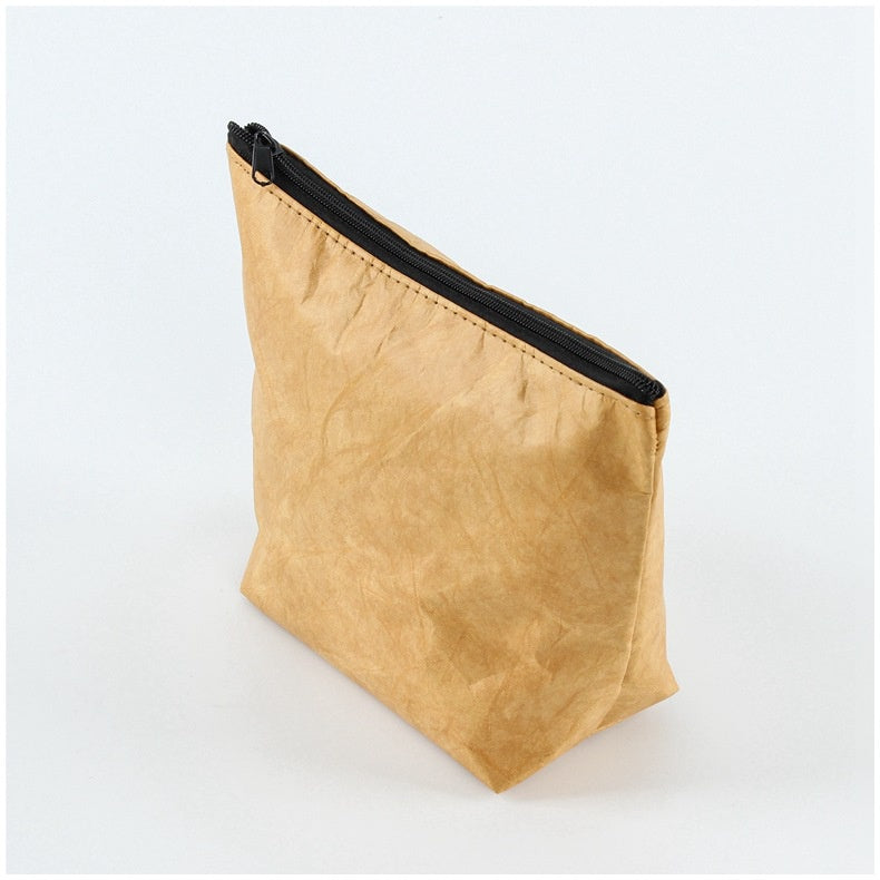 【Professional Customization】Custom Wash Kraft Paper Wash Bags Zipper Bags Can Be Customized Printing Easy To Carry SimplePrintable Logo Manufacturers Customized Various Sizes and Styles(minimum 50pcs)