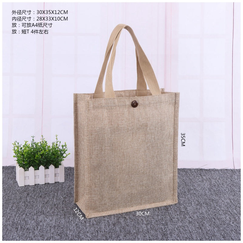 【Professional Customization】Canvas Bags Women's Linen Handbags Linen Shopping Bags Single Shoulder Large Capacity Handbags Korean Canvas Printable Logo Manufacturers Customized Various Sizes and Styles(minimum 50pcs)