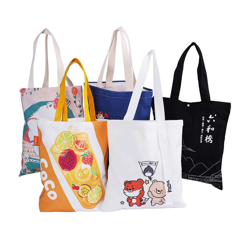 【Professional Customization】Canvas Bag Canvas Bag Custom Made Cotton Bag Cultural and Creative Advertising Bag Environmental Protection Bag Urgent Printable Logo Manufacturers Customized Various Sizes and Styles(minimum 50pcs)