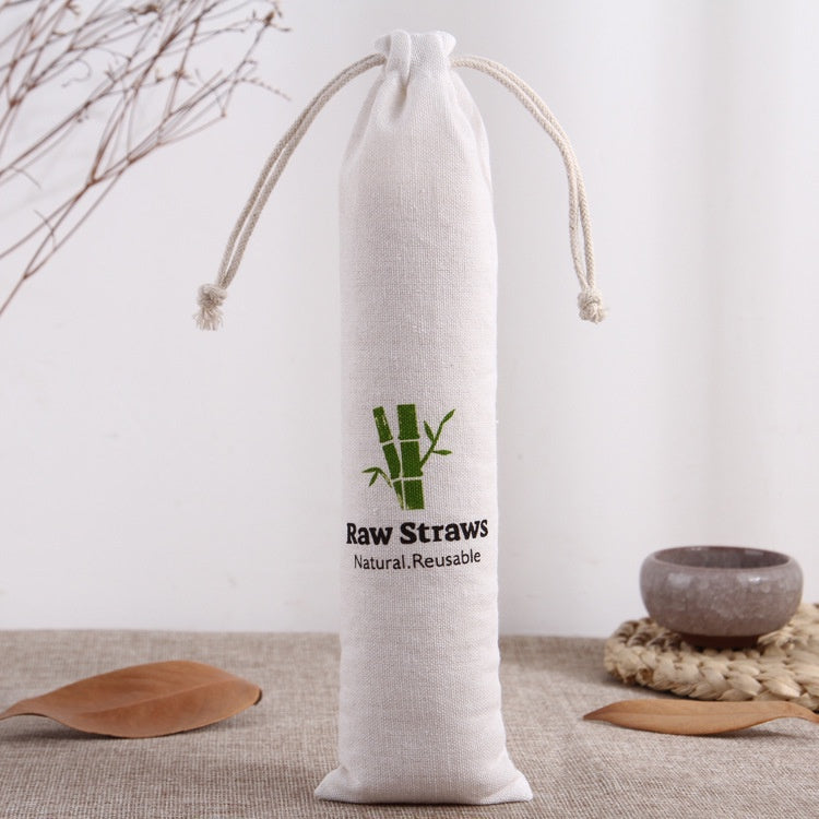 【Professional Customization】Specializing In Custom Cotton Draw Rope Bundle Pocket Bamboo Tableware Chopsticks Straw Knife ForksPrintable Logo Manufacturers Customized Various Sizes and Styles(minimum 50pcs)