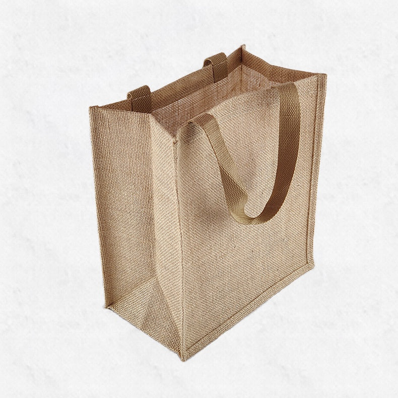 【Professional Customization】Manufacturers Custom Jute Bag Linen Handbag Custom Logo Gift Packaging Retro Small Sack Mulch Linen Bag Wholesale Printable Logo Manufacturers Customized Various Sizes and Styles(minimum 50pcs)