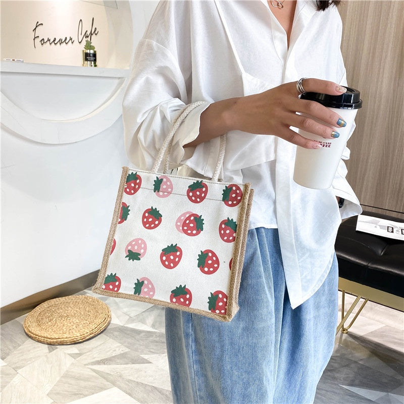 【Professional Customization】Japanese Canvas Bag Women's Bags 2021 Summer New Fashion Korean Version Wild Messenger Bag Handbag Girl Small Cloth Bag Printable Logo Manufacturers Customized Various Sizes and Styles(minimum 50pcs)