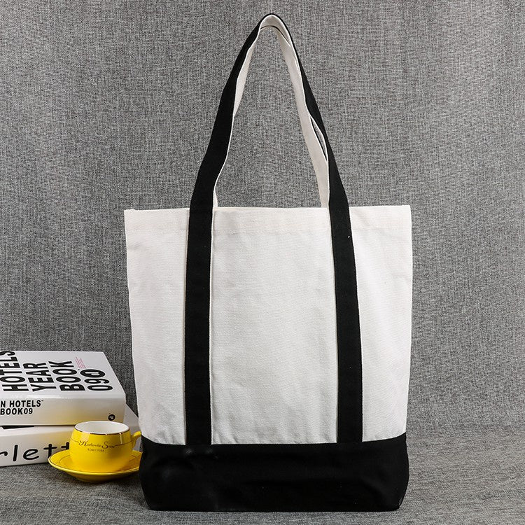 【Professional Customization】Reinforced Hand-held Canvas Bag Cotton Shopping Environmental Protection Bag Gift Packaging Bag Printable Logo Manufacturers Customized Various Sizes and Styles(minimum 50pcs)