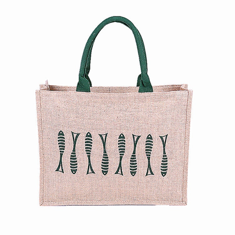 【Professional Customization】Sack Custom Jute Bag Cotton Tote Bag Covered Linen Gift Bag Custom  HandbagPrintable Logo Manufacturers Customized Various Sizes and Styles(minimum 50pcs)