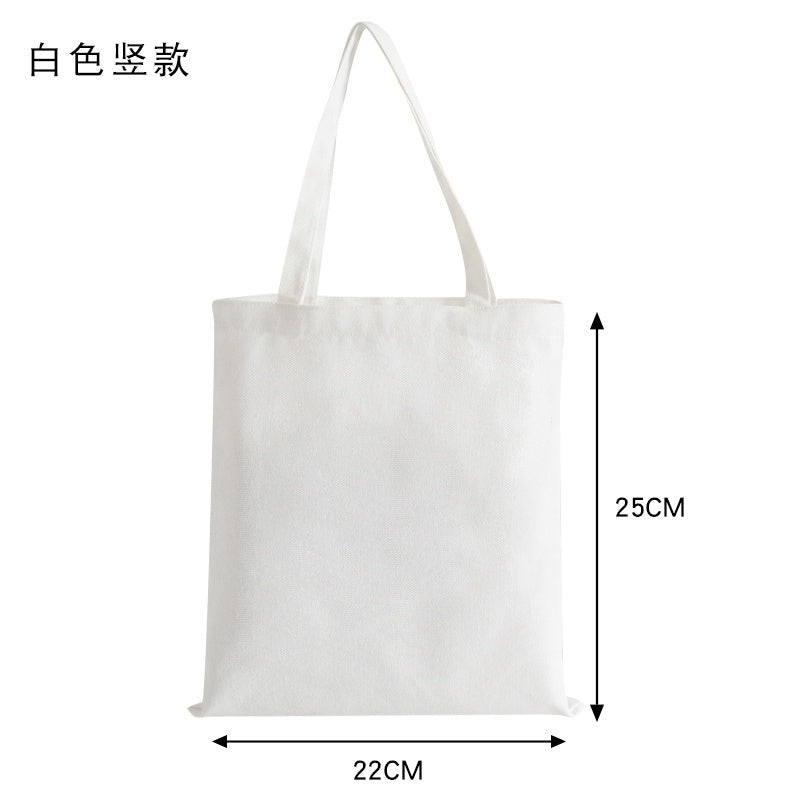 【Professional Customization】Canvas Bag Custom Canvas Bag Custom Pattern Diy Cloth Bag Female Portable Cotton Shopping Bag Green Bag Printable Logo Manufacturers Customized Various Sizes and Styles(minimum 50pcs)