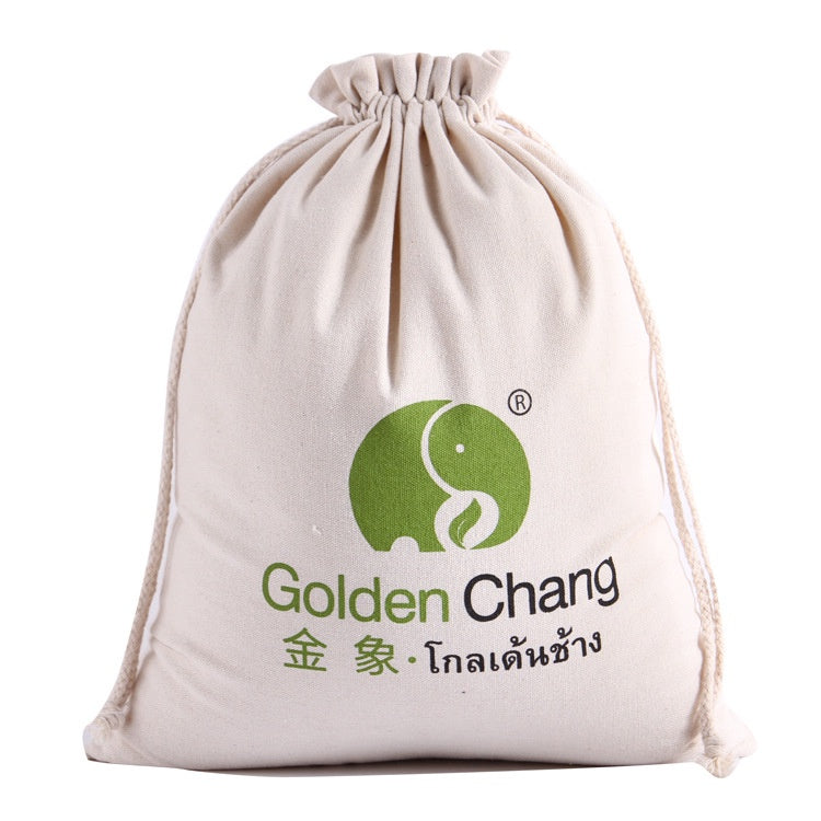 【Professional Customization】Cotton Canvas Bag Draw Rope Bundle Mouth Small Cloth Grain Dry Goods Packaging Storage Bag 5 Catties 10 Catties Rice BagPrintable Logo Manufacturers Customized Various Sizes and Styles(minimum 50pcs)