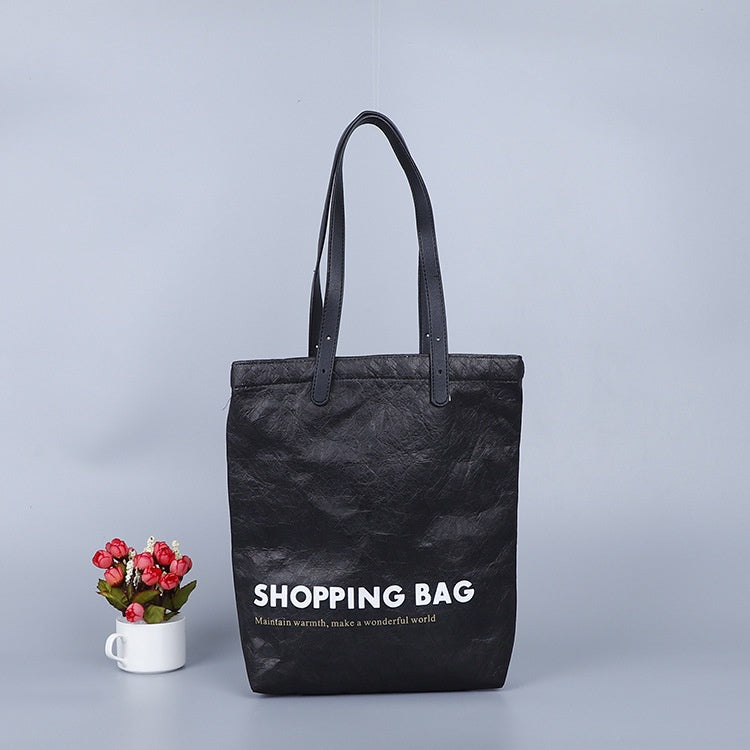 【Professional Customization】Washed Kraft Paper Bag Ins Nordic Feng Shui Washed Kraft Paper Storage Bag Makeup Brush Bucket  DuPont Paper BagPrintable Logo Manufacturers Customized Various Sizes and Styles(minimum 50pcs)