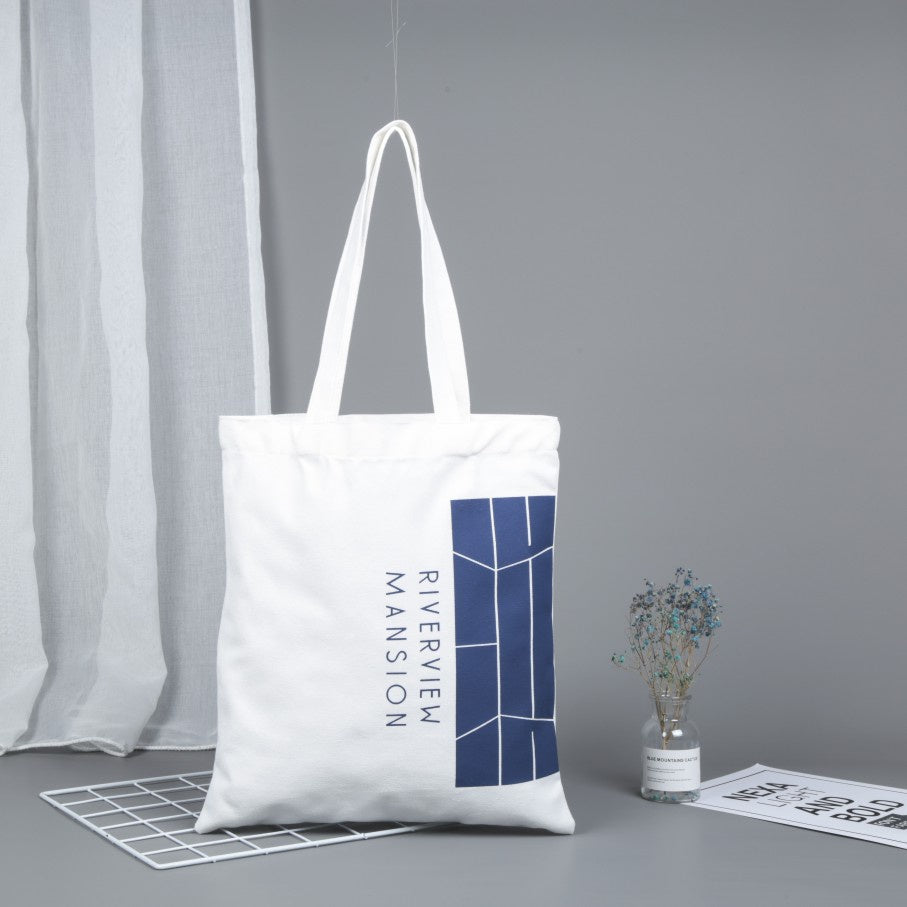 【Professional Customization】Canvas Bag Cotton Bag Custom Made Canvas Bag Environmental Portable Shopping Bag Bundle Mouth Storage Bag Printable Logo Manufacturers Customized Various Sizes and Styles(minimum 50pcs)