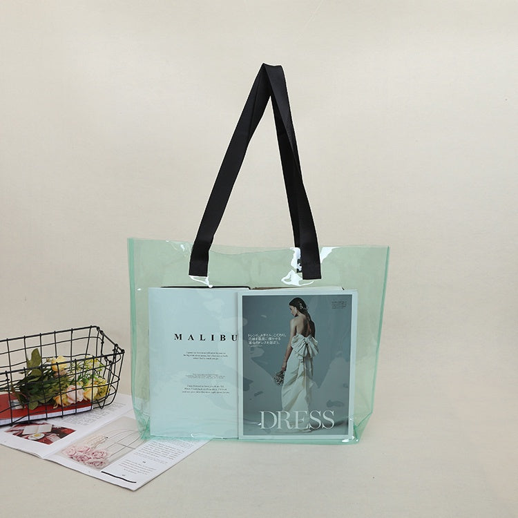 【Professional Customization】Network Red Envelope Pvc Handbag Advertising Bag Jelly Bag Promotion Gift Bag Environmental Protection Shopping Bag Printable Logo Manufacturers Customized Various Sizes and Styles(minimum 50pcs)