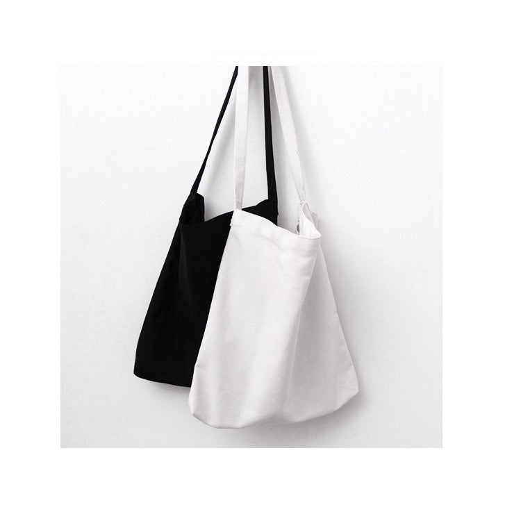 【Professional Customization】Canvas Sun Bag Literary One-shoulder Descent Female Bag Simple Ins Style Ulzzang Student Book Bag Printable Logo Manufacturers Customized Various Sizes and Styles(minimum 50pcs)