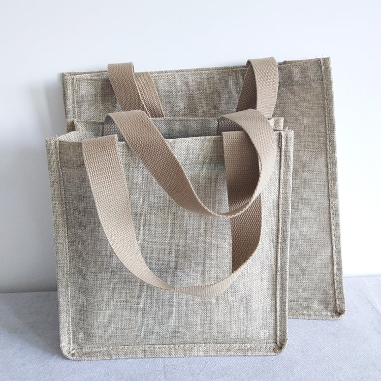 【Professional Customization】Jute Bag Small Bag Retro High Grade Linen Bag Exquisite Simple Advertising Gift Bag Packaging Bag Handbag Printable Logo Manufacturers Customized Various Sizes and Styles(minimum 50pcs)