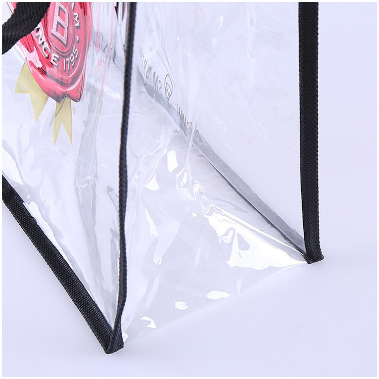 【Professional Customization】Production of Custom Pvc Handbags Transparent Printing Hand Shopping Bags PVC Cosmetics HandbagsPrintable Logo Manufacturers Customized Various Sizes and Styles(minimum 50pcs)