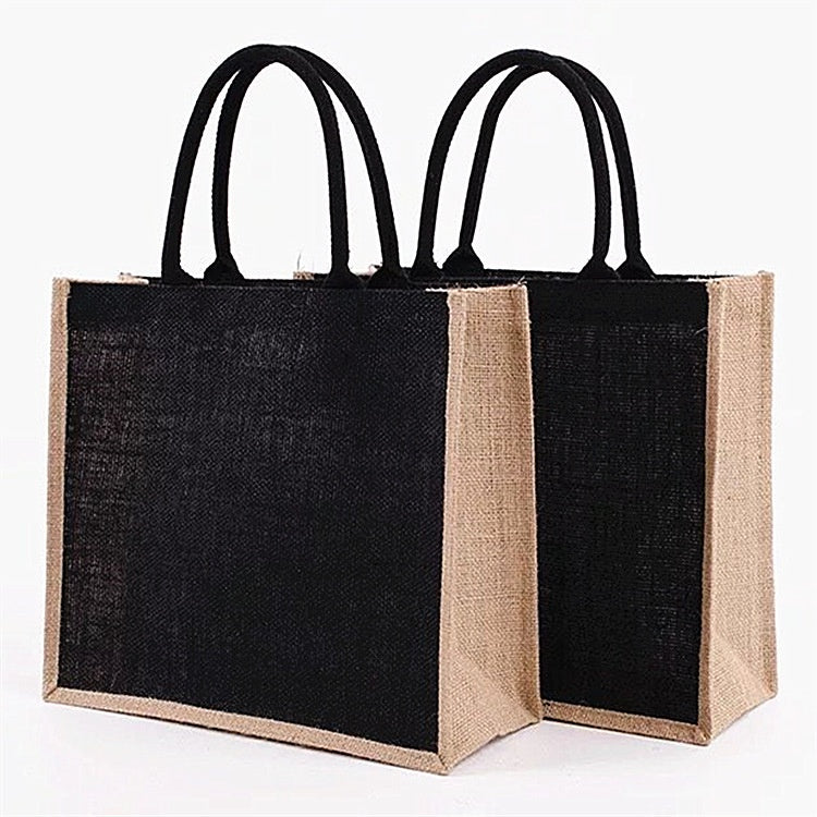 【Professional Customization】Linen Handbag Jute Shoulder Bag Cotton Linen Cloth Bag Large-capacity Shopping Bag Sub-sack HandbagPrintable Logo Manufacturers Customized Various Sizes and Styles(minimum 50pcs)